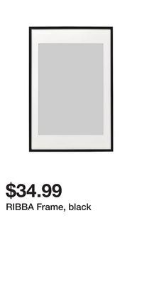 IKEA Ribba frame, black offer