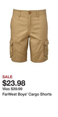 Mark's Farwest boys' cargo shorts offer