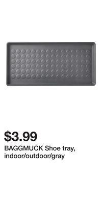 IKEA Baggmuck shoe tray, indoor/outdoor/gray offer