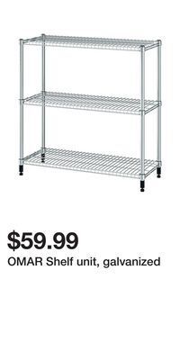 IKEA Omar shelf unit, galvanized offer