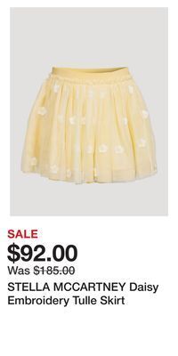 Holt Renfrew Stella mccartney daisy embroidery tulle skirt offer