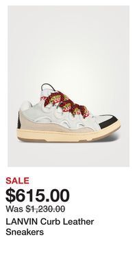 Holt Renfrew Lanvin curb leather sneakers offer