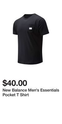 Sport Chek New balance men's essentials pocket t shirt offer