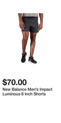 Sport Chek New balance men's impact luminous 6 inch shorts offer