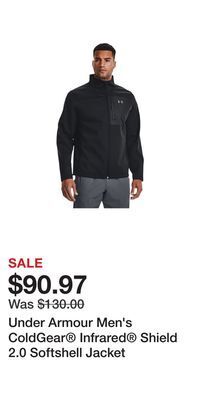 Sport Chek Under armour men's coldgear infrared shield 2.0 softshell jacket offer