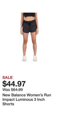 Sport Chek New balance women's run impact luminous 3 inch shorts offer
