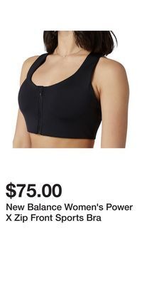Sport Chek New balance women's power x zip front sports bra offer