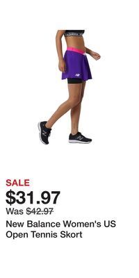 Sport Chek New balance women's us open tennis skort offer