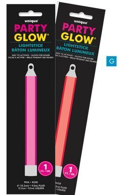 Party City Glow light stick, 6-in, pink offer