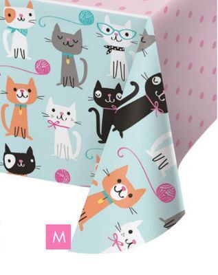 Party City Cat party plastic tablecloth offer