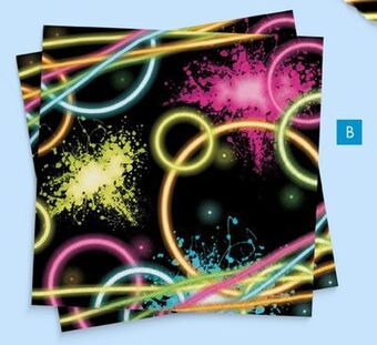 Party City Glow party beverage napkins, 16-pk offer