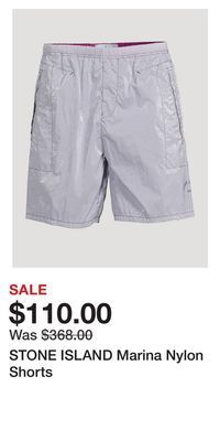 Holt Renfrew Stone island marina nylon shorts offer