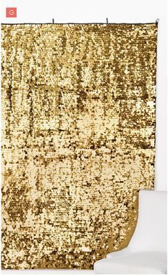 Party City Amscan gold sequin backdrop offer