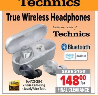 2001 Audio Video Technics true wireless headphones offer