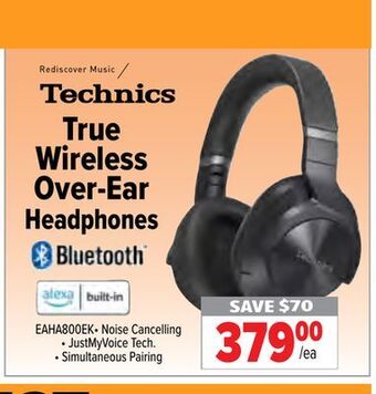 2001 Audio Video Technics true wireless over-ear headphones offer