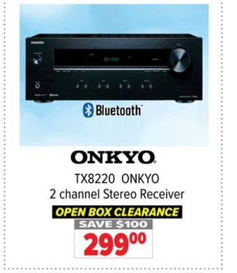 2001 Audio Video Onkyo 2 channel stereo receiver offer