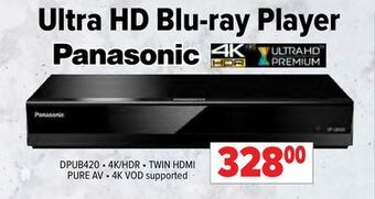 2001 Audio Video Panasonic ultra hd blu-ray player offer
