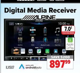 2001 Audio Video Alpine digital media receiver offer
