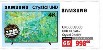 2001 Audio Video Samsung uhd 4k smart crystal display 65 offer