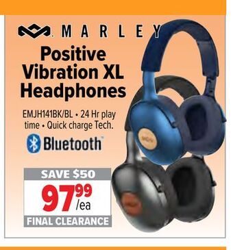 2001 Audio Video Marley positive vibration xl headphones offer