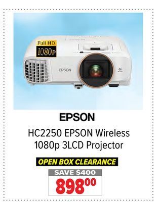 2001 Audio Video Epson wireless 1080p 3lcd projector offer