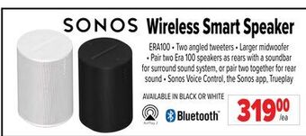 2001 Audio Video Sonos wireless smart speaker offer