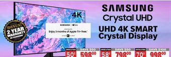 2001 Audio Video Samsung 50|| uhd 4k smart crystal display offer