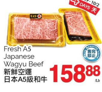 T&T Supermarket Fresh a5 japanese wagyu beef offer
