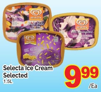 T&T Supermarket Selecta ice cream selected, 1.5l offer