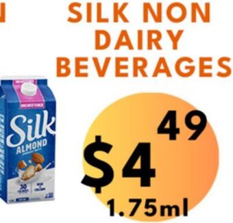 Food World Supermarket Silk non dairy beverages offer