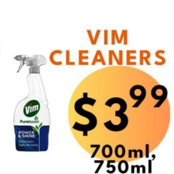 Food World Supermarket Vim cleaners offer