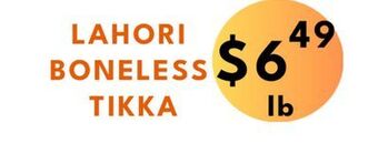 Food World Supermarket Lahori boneless tikka offer