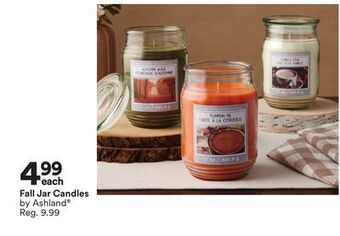 Michaels Fall jar candles by ashland offer