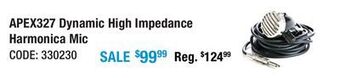 Long & McQuade Apex dynamic high impedance harmonica microphone offer