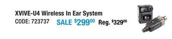 Long & McQuade Xvive audio xvive-u4 wireless in ear system offer