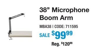 Long & McQuade Samson 38 microphone boom arm offer