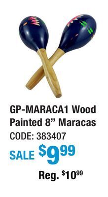 Long & McQuade Wood painted 8-inch maracas offer