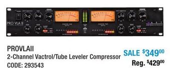 Long & McQuade Art pro audio 2-channel vactrol/tube leveler compressor offer