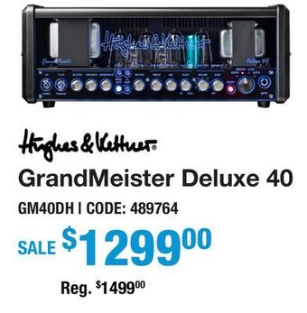 Long & McQuade Grandmeister deluxe 40 - 40 watt 4 channel head offer