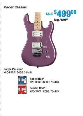 Long & McQuade Kramer pacer classic - purple passion offer