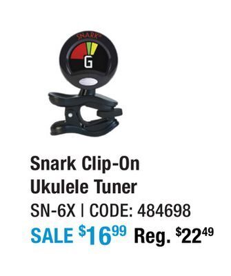 Long & McQuade Snark ukulele tuner offer