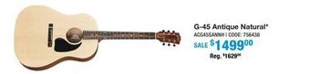 Long & McQuade Gibson g-45 - antique natural offer