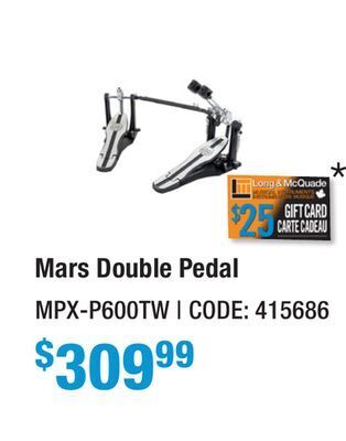 Long & McQuade Mars double pedal offer