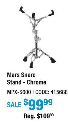 Long & McQuade Mars snare stand - chrome offer