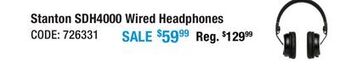 Long & McQuade Stanton sdh4000 headphone offer