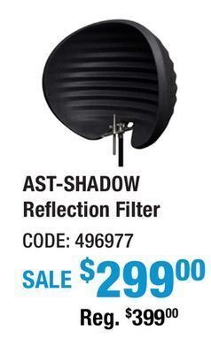 Long & McQuade Aston shadow reflection filter offer