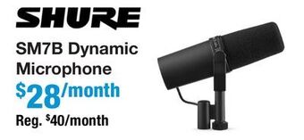 Long & McQuade Sm7b dynamic microphone offer
