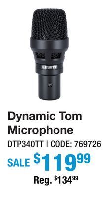 Long & McQuade Lewitt dtp 340 tt tom microphone offer
