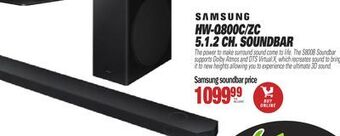 Centre Hi-Fi Samsung hw-q800c/zc 5.1.2 ch. soundbar offer