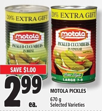 Metro MOTOLA PICKLES 670g offer
